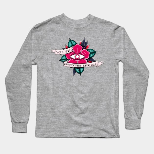 Slowly, your eyes connecting with mine Long Sleeve T-Shirt by JustJozue